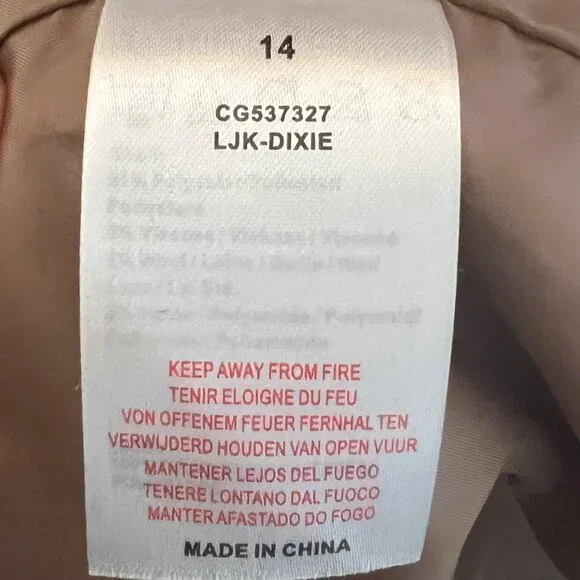 Brave Soul ASOS Camel Brown Wool Blend Dixie Coat 14 Longline Oversized Neutral - Picture 10 of 13